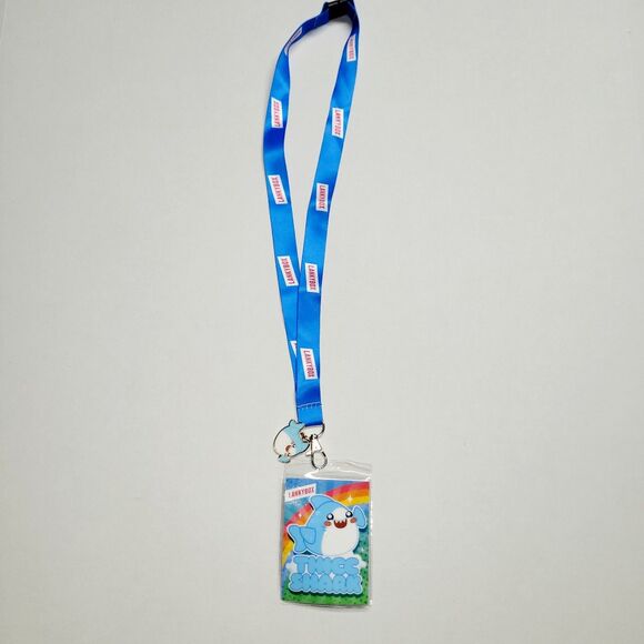 Official Lankybox Lanyard w Thicc Shark Card & Charm Happy FRIENDZ - Picture 1 of 7